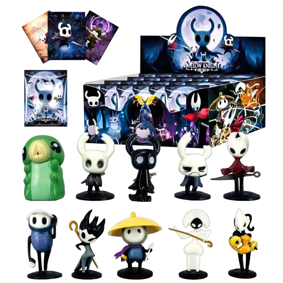

24pcs/Set Hollow Knight Blind Box Figure Action Figurine Doll Kit Collection PVC Model Toys Surprise Cute children Birthday Gift