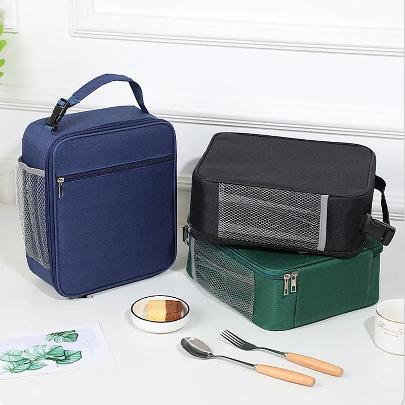 Lunch Bag Tote Portable Insulated Box Canvas Thermal Cold Food Container School Picnic Men Women Kids Travel Lunchbox Keep Warm