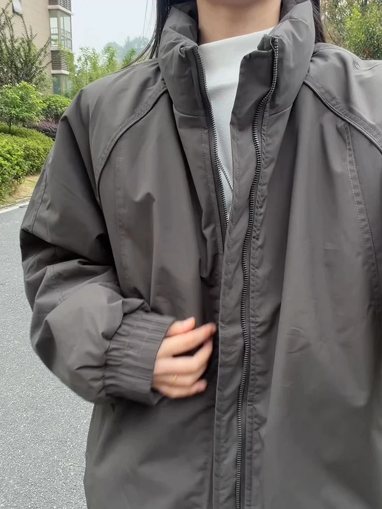 

American Sle Men's Thiened down Cotton Jaet Stand Collar Tee-Proof Workwear Coat Premium Feeling Winter Outerwear