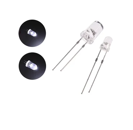 1000PCS 3MM Light Emitting Diode LED light with bright white blue red green yellow, orange pink round head DIP lamp bead