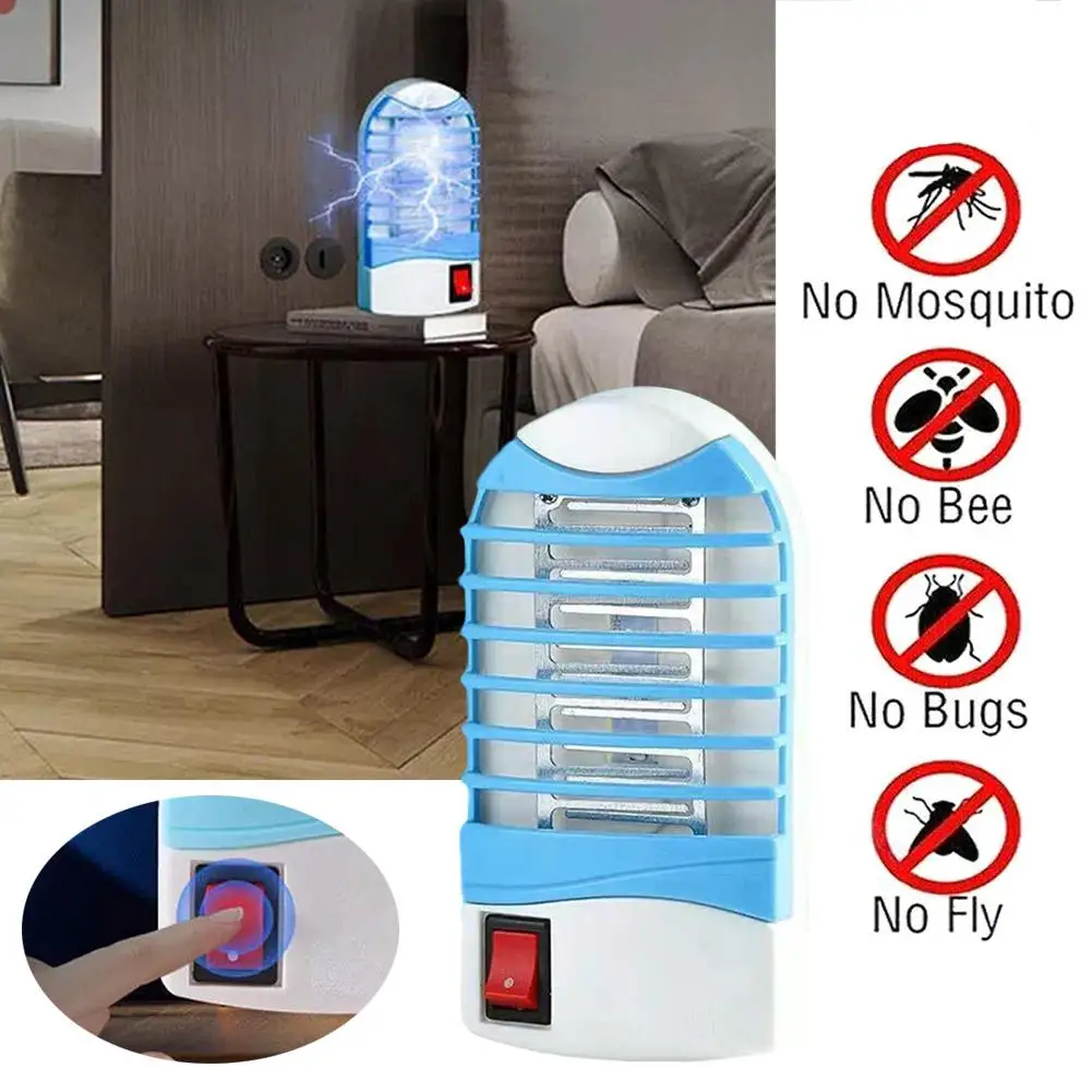 1/3/5Pcs Electric Mosquito Light Worm Killing Blue Light Trap Mosquitoes Bedroom Insect Repellent Socket Night Lamp US PLUG