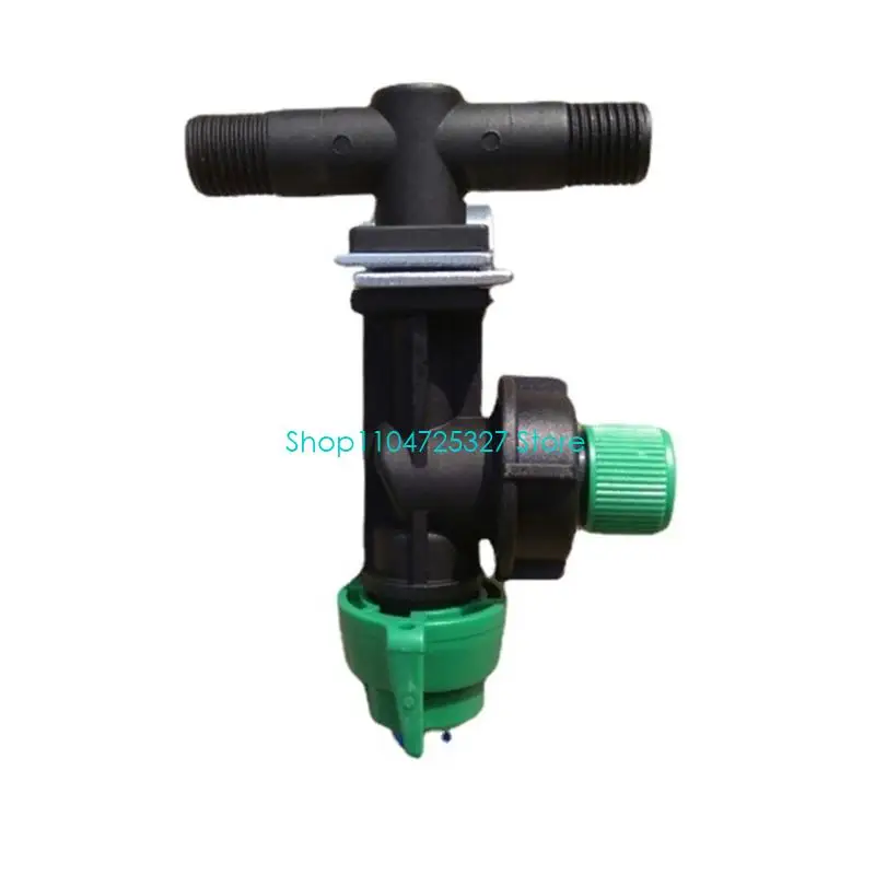 D8KF Heavy Duty Fan Pattern Mists Sprays Nozzle 2pcs Pipe Clip Irrigation Accessories