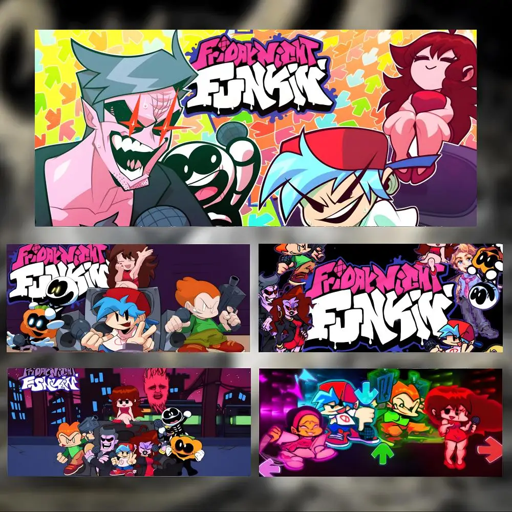 

Fun Music Game F-Friday Night Funkin Mouse Pad Large Thick Desk Pad Stitched Edges Gaming Mouse Mat for PC