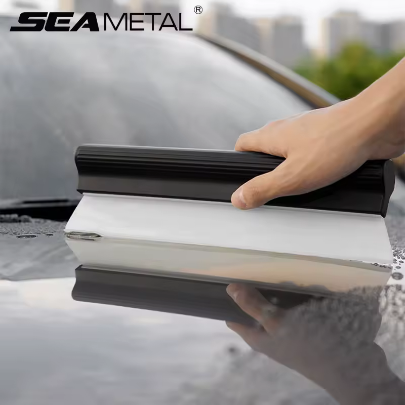 SEAMETAL Car Water Window Wiper Non-Scratch Silicone Handy Squeegee Drying Blade Clean Scraping Film Scraper Car Accessories Похожие на AliExpress