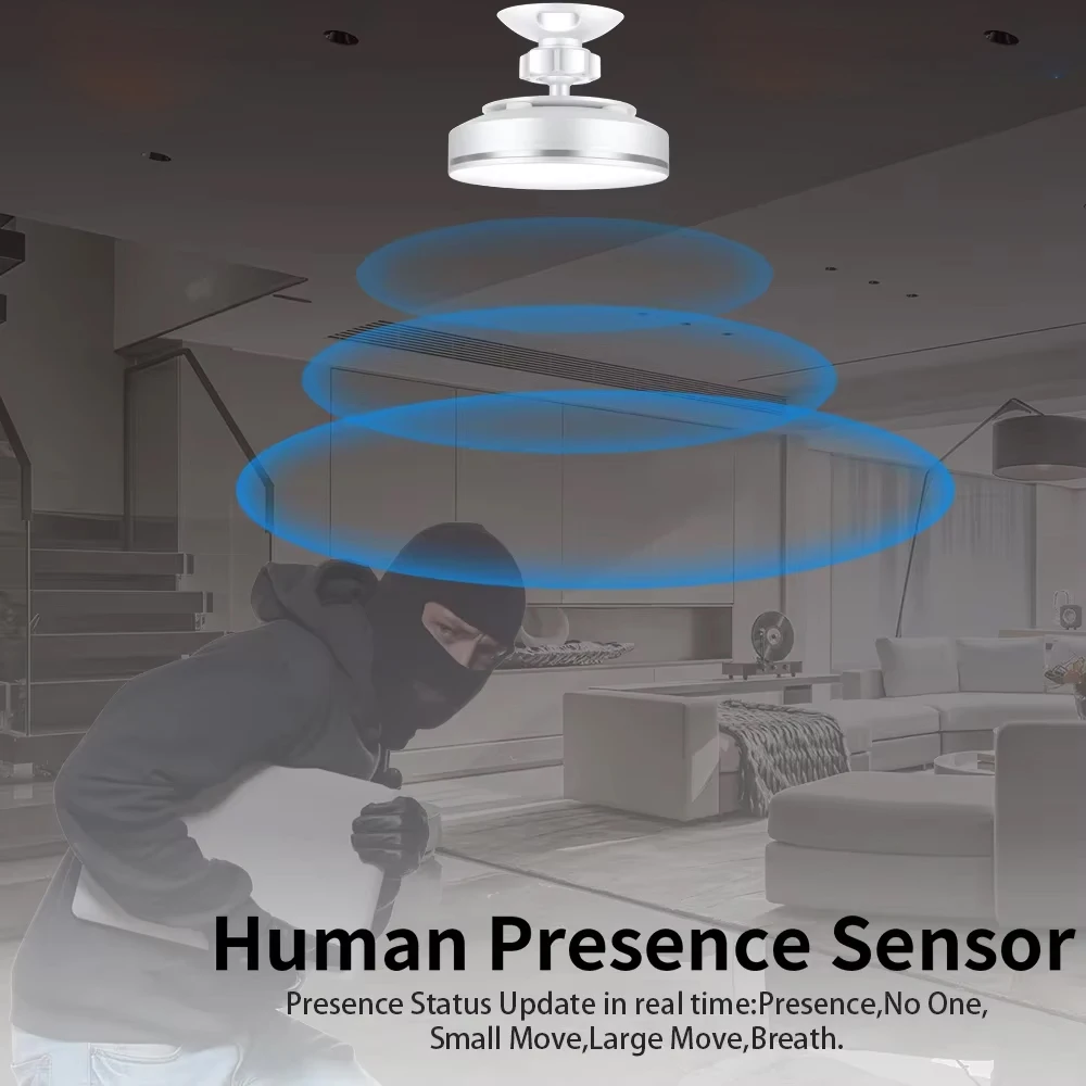 Tuya كاشف الوجود البشري ملليمتر موجة واي فاي/زيجبي MmWave الذكية جسم الإنسان PIR الاستشعار الرادار العمل مع Tuya Hub