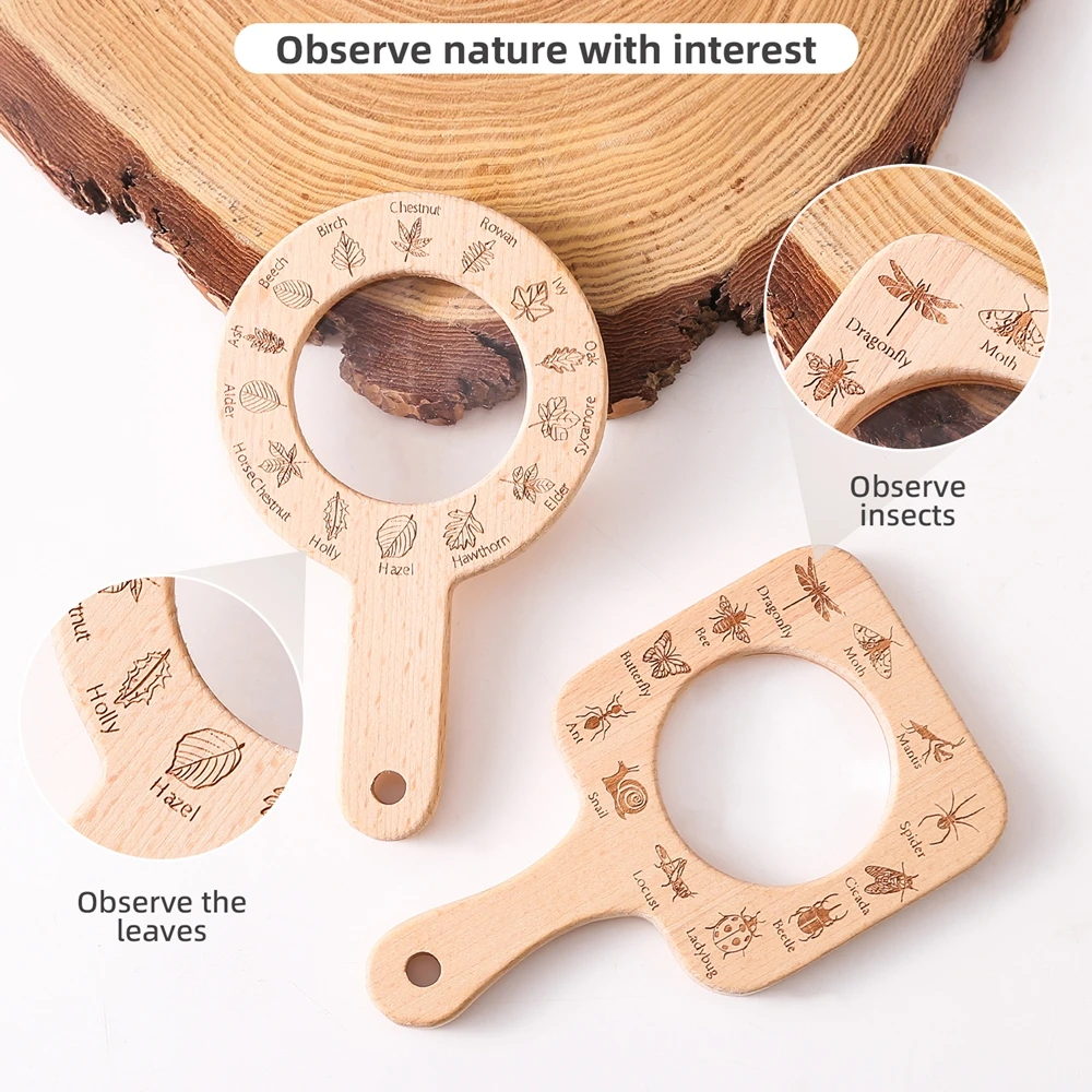 Kaca Pembesar Kayu Mainan Luar - Outdoor Adventure Educator ulasan dan harga