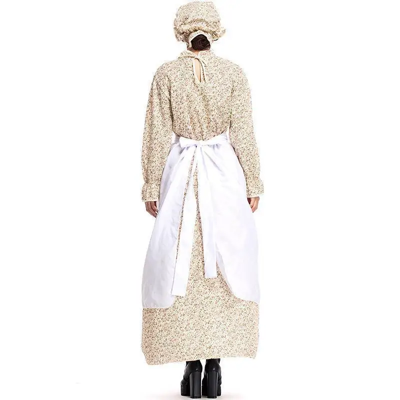 I Color Long Sve jeu de rôle sorcière loup Dr loween Costume Vintage Sle modèle de base t-shirt ensemble pour les femmes