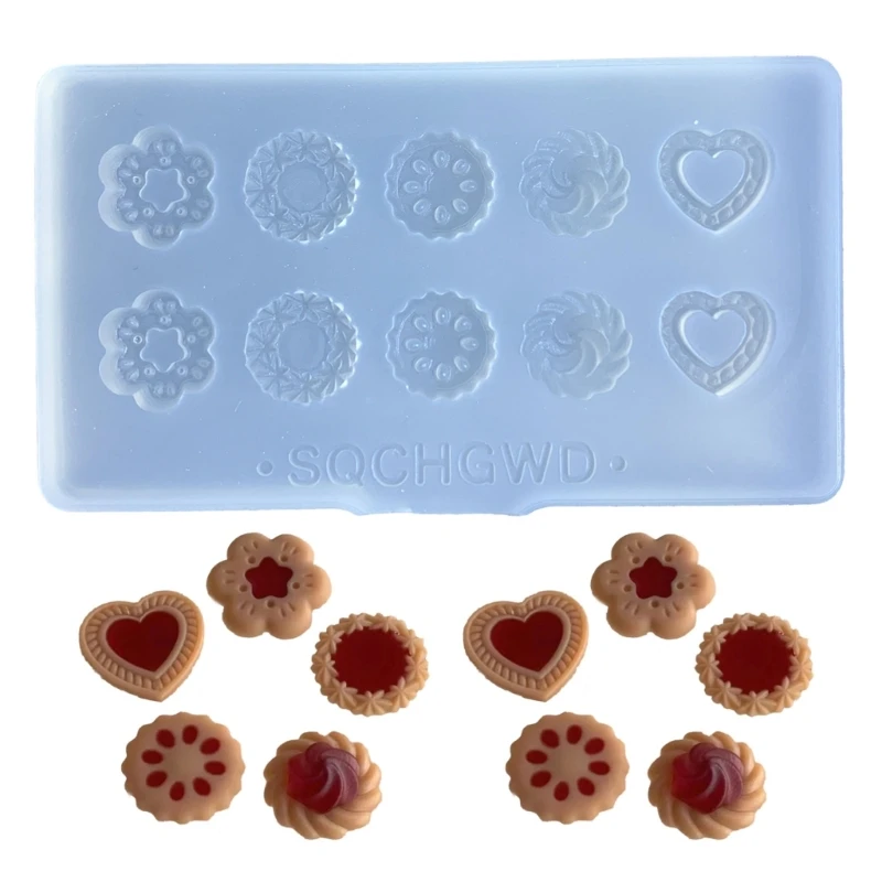 Food Grade Silicone Mold DIY Mini Creative Cookie/Food/Flower/Rose/Knife and Fork Shape Mould Crackers Baking Tool