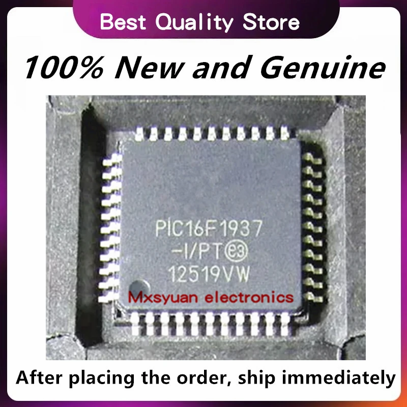 5PCS/LOT PIC16F1937-I/PT PIC16F1937T-I/PT PIC16F1937 TQFP44 New original In stock