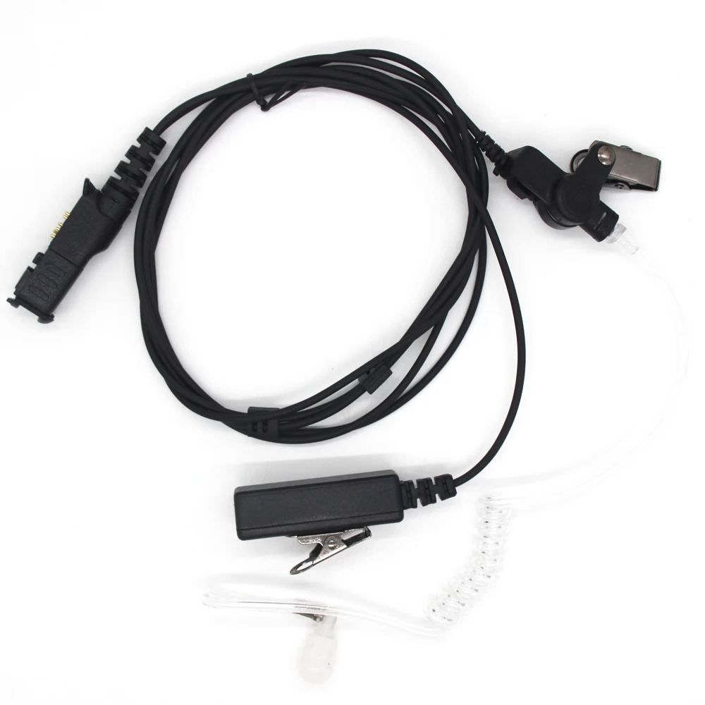 Gtwoilt-auricular PPT para Motorola Xir P6600, P6620, XPR3300, XPR3500, MTP3250, Radio bidireccional, Walkie Talkie, tubo acústico de aire