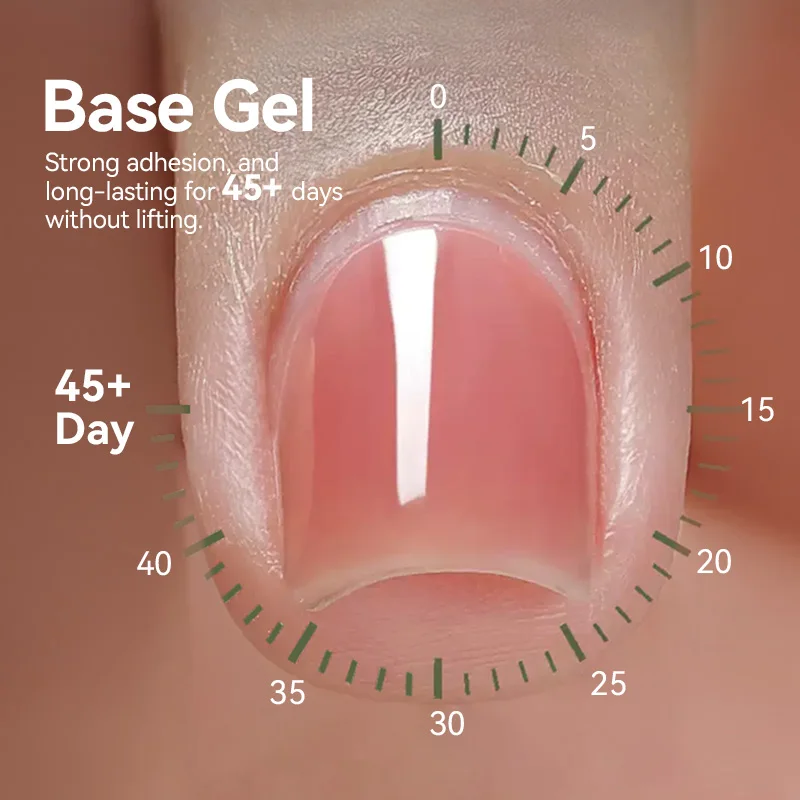 BORN PRETTY 15g Basisgel UV No Wipe Top Coat Gel Nagellack 6 in 1 Nagelkleber Sealer Gel Finish Nail Art Salon Qualität Maniküre