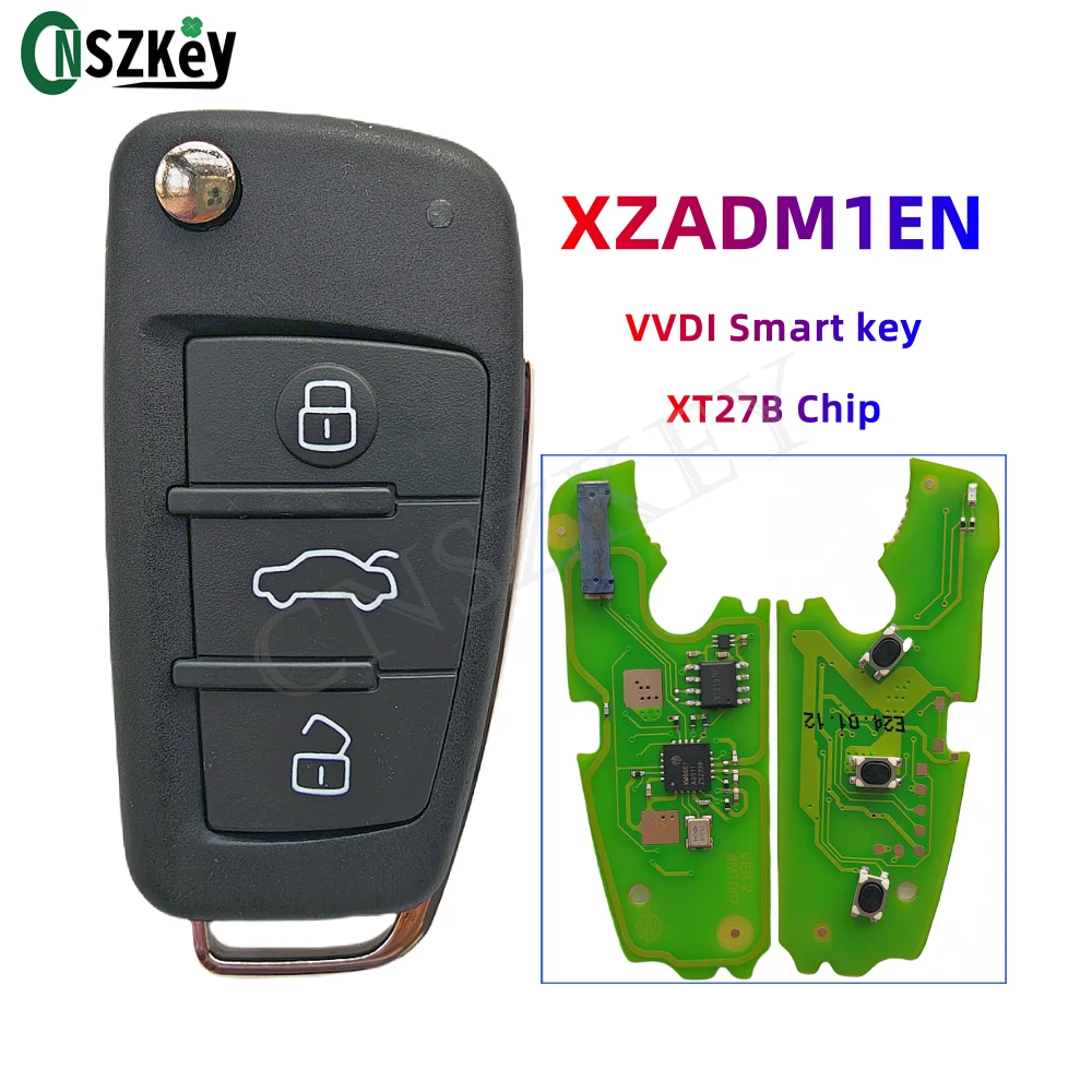 CNSZKEY XZADM1EN VVDI Xhorse Special Key PCB Board Exclusively For Audi Car Smart Remote Key XT27B Chip 3Buttons