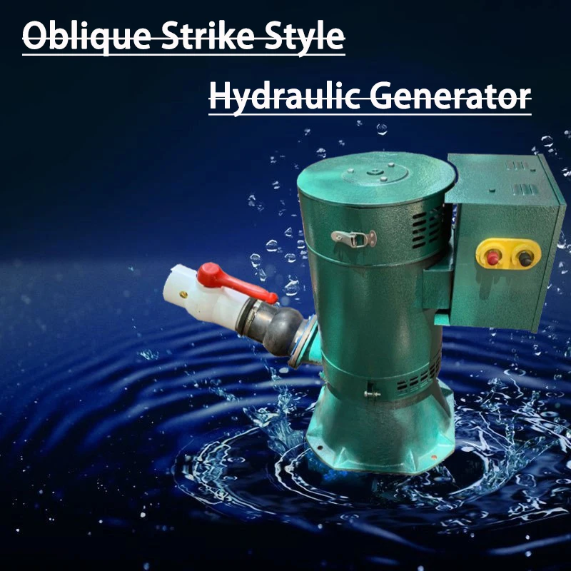 Generator 20KW 220V 380V 50 Hz Aluminum Alloy Turbine Hydroelectric Generator Household Miniature Inclined Water Force Generator