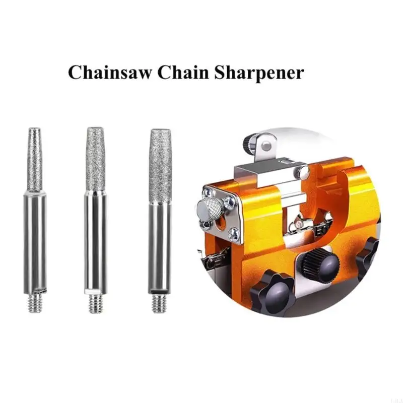 

U4LA 5Pieces High Hardness Chainsaw Sharpening Stone Grinding Heads Strong Toughness Diamond Chain Sharpener Tool