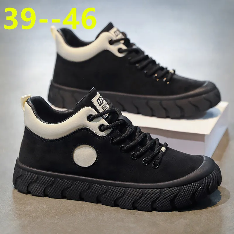 

Men's Shoes Fashion Outdoor Casual Shoes Lace Up Vulcanized Footwear Trendy Skateboard Shoes for Men Sneakers Zapatos De Hombre