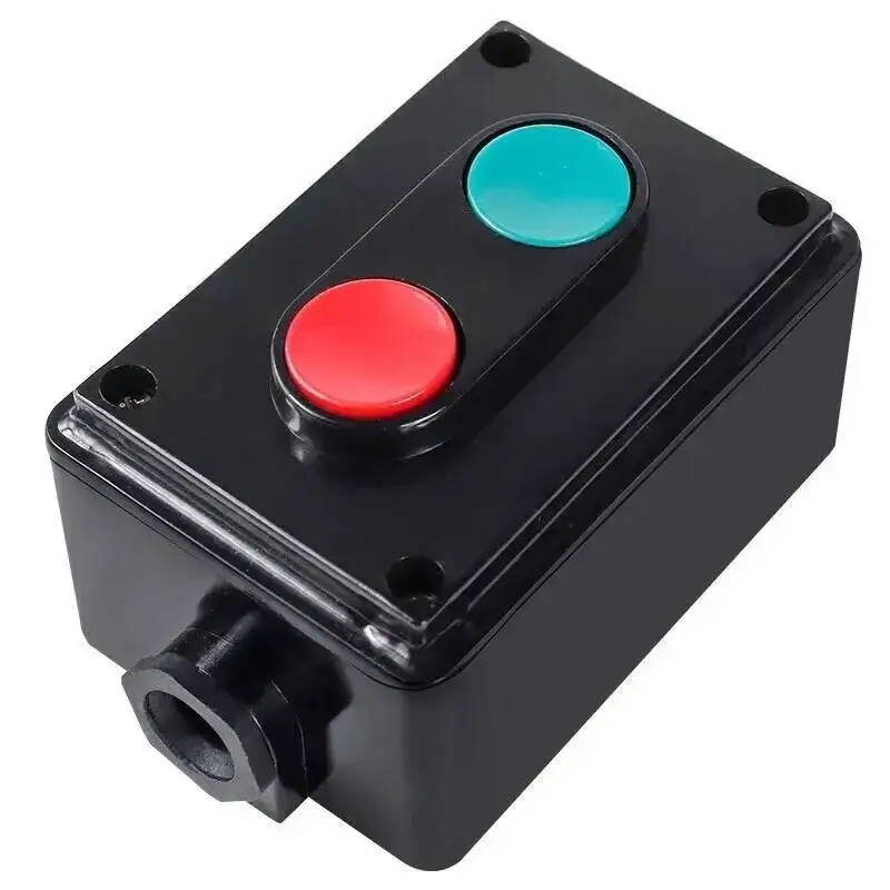 LA4-3H 2H Machine Tool Control Self-Reset Start Stop Forward Reverse Push Button Switch Three-Position Box