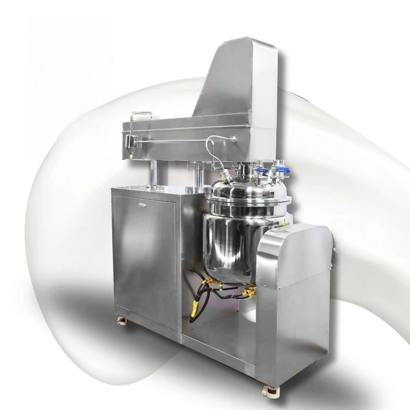 LOM Compact Vacuum Emulsifying Mixer Homogenizer Cream Lotion Serum Cosmetic Production Equipment