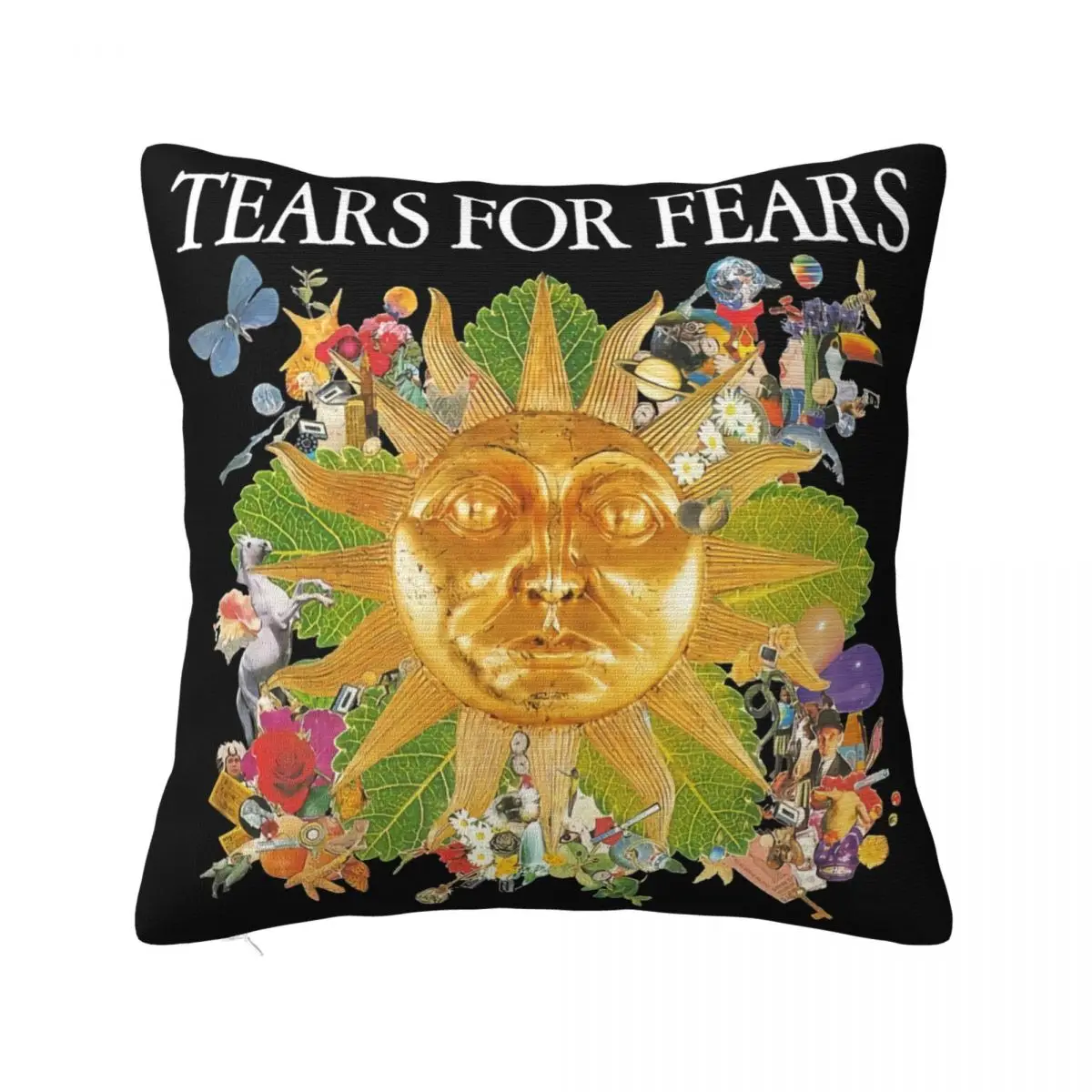 New Tears For Fears Pop Rock Band Music Logo Mens Black Size S 5Xl Funny Pillow Case