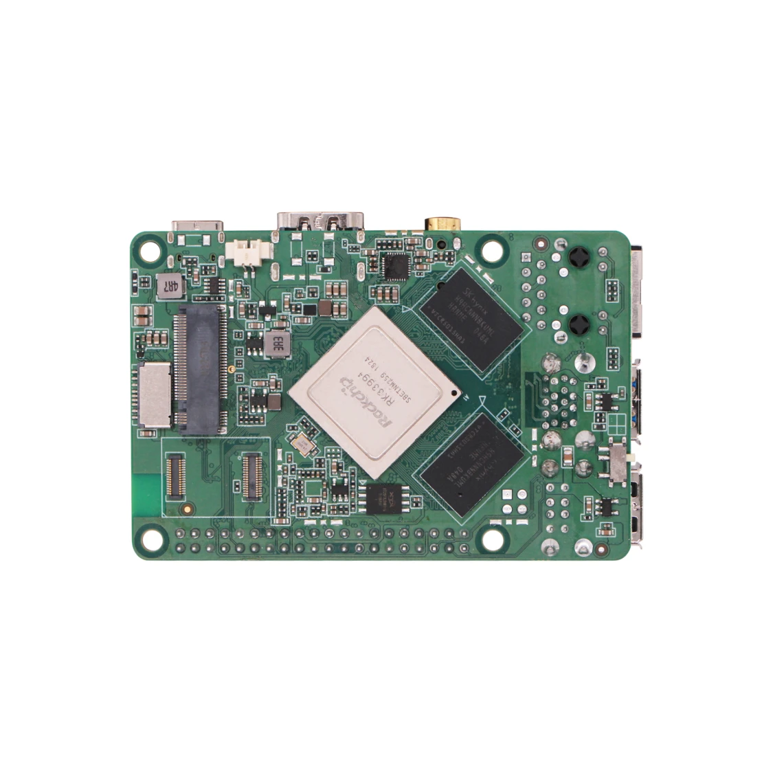 Radxa Rock 4a Rk3399، وحدة معالجة مركزية 6 النواة Sbc، مع مخرج 4K، جيجابت إيثرنت وPcie 2.1، كمبيوتر لوحي واحد