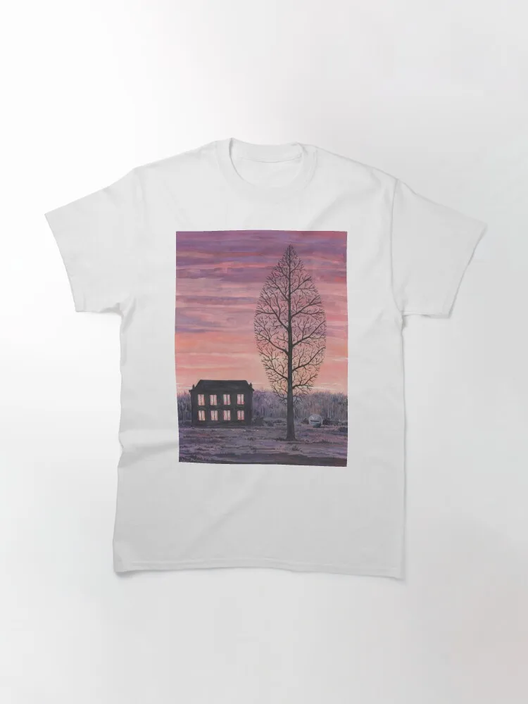 Art Print By Rene Magritte Classic T-Shirt 100% Cotton Streetwear High Quality New Fashion Top Tees