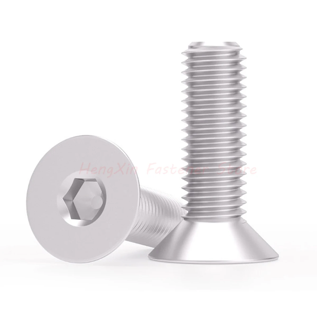 M3 M4 M5 M6 M8 M10 M12 Aluminium 6061 Hexagon Hex Socket Countersunk Flat Head Screw Allen Bolts DIN7991 Aluminum Screws