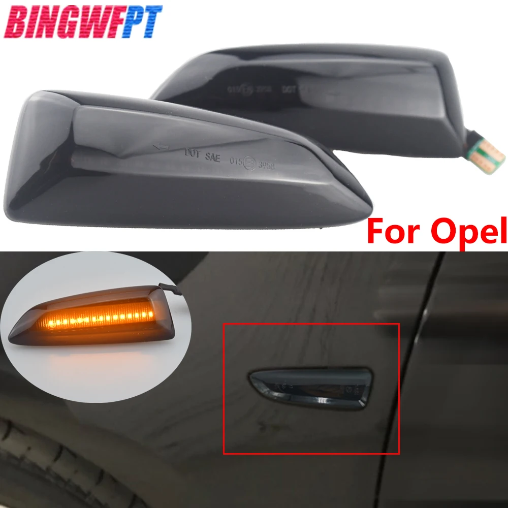 Sequential Blinker LED Side Marker Light For Opel Zafira Tourer Insignia Grandland Crossland Astra J K Indicator Repeater Lamp