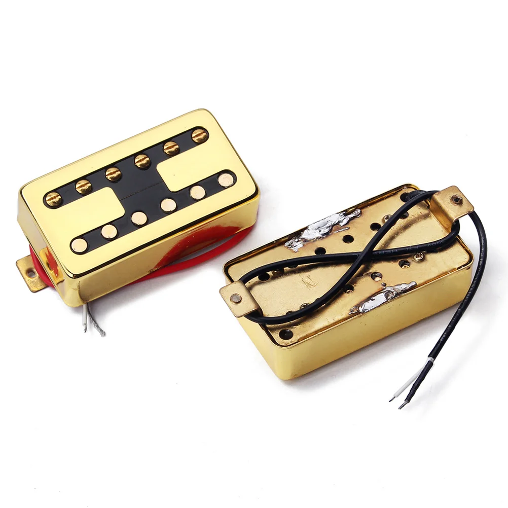 

Humbucker Pickups Electric Guitar Gold Double Coil Wax Potted High Output Tone Durable for Heavy Metal Hip-Hop Gmc41