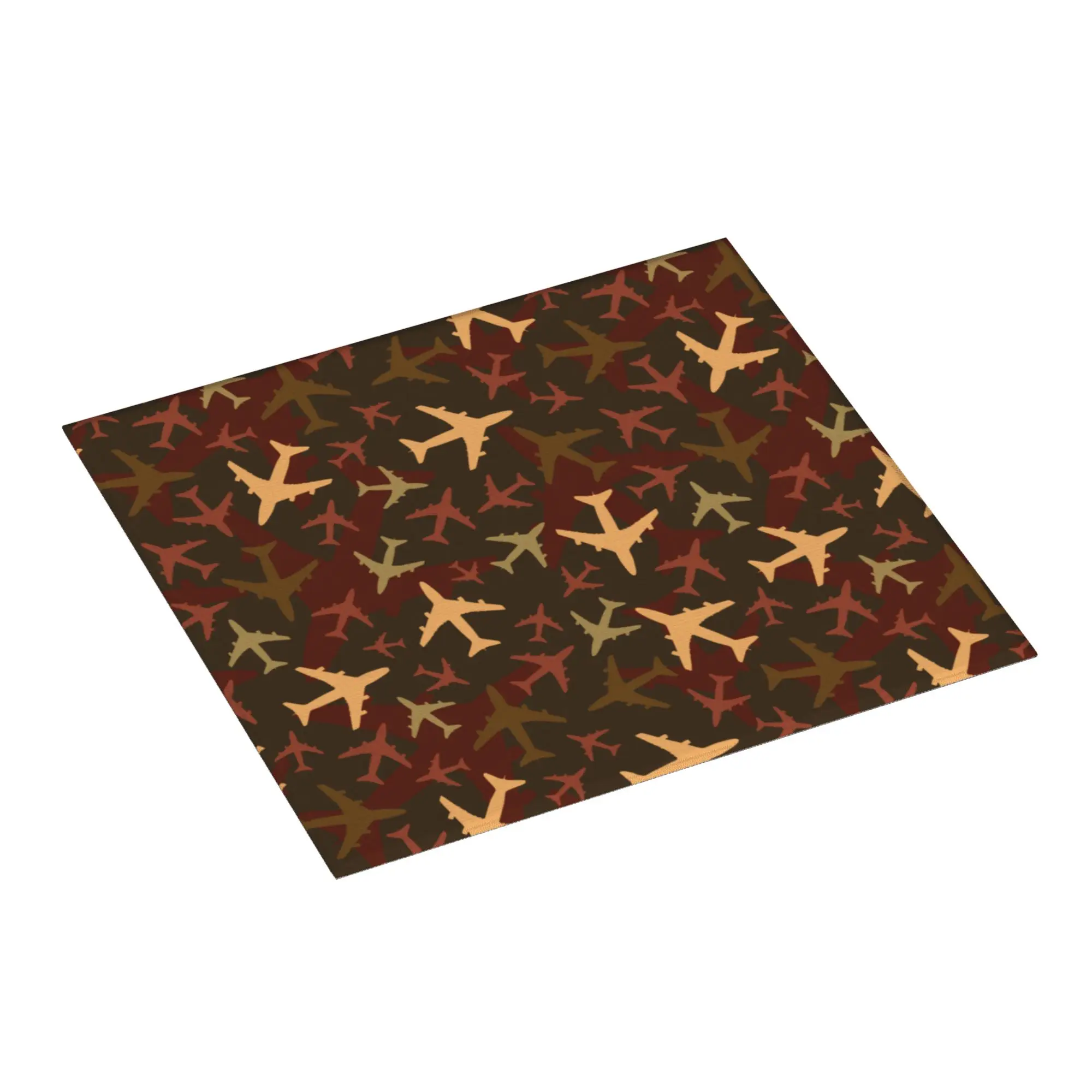 Aviation Airplane Pilot Camouflage Drying Mat For Kitchen Waterproof Oil Proof Reusable Bathroom Countertop Protector Mat