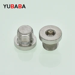 304 Stainless Steel Lnner Six Angle With Flange Oil Plug M10 M12 M14 M18 M20 M22 M24 M26 M27 M30 M33 M38 M42 1/8 1/4 3/8 1/2 3/4