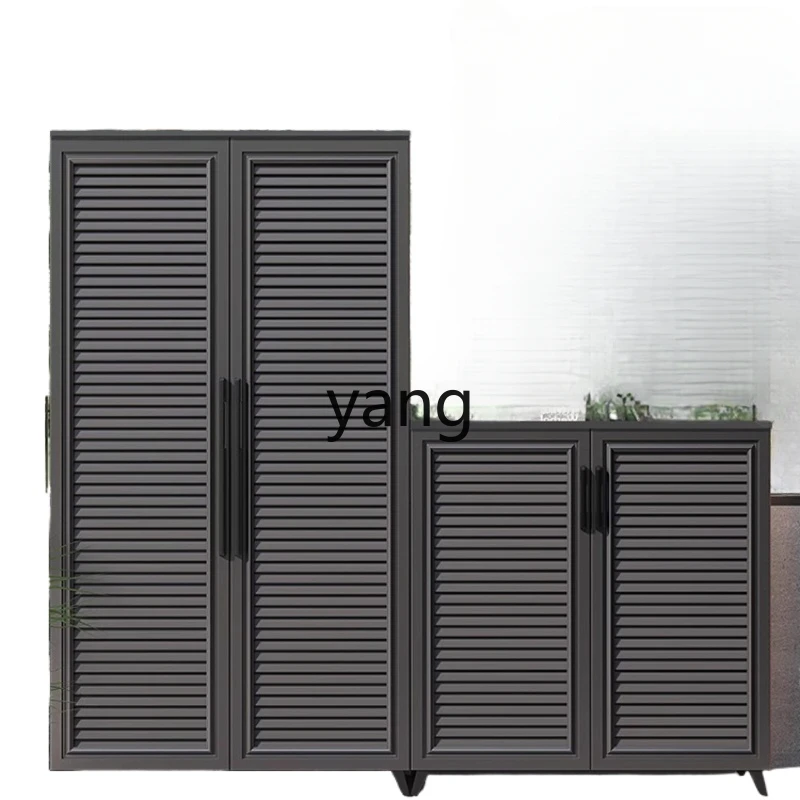 

Yjq Aluminum Alloy Outdoor Locker Courtyard Villa Garden Sun Protection Storage Cabinet Large Capacity Sundries Cabinet