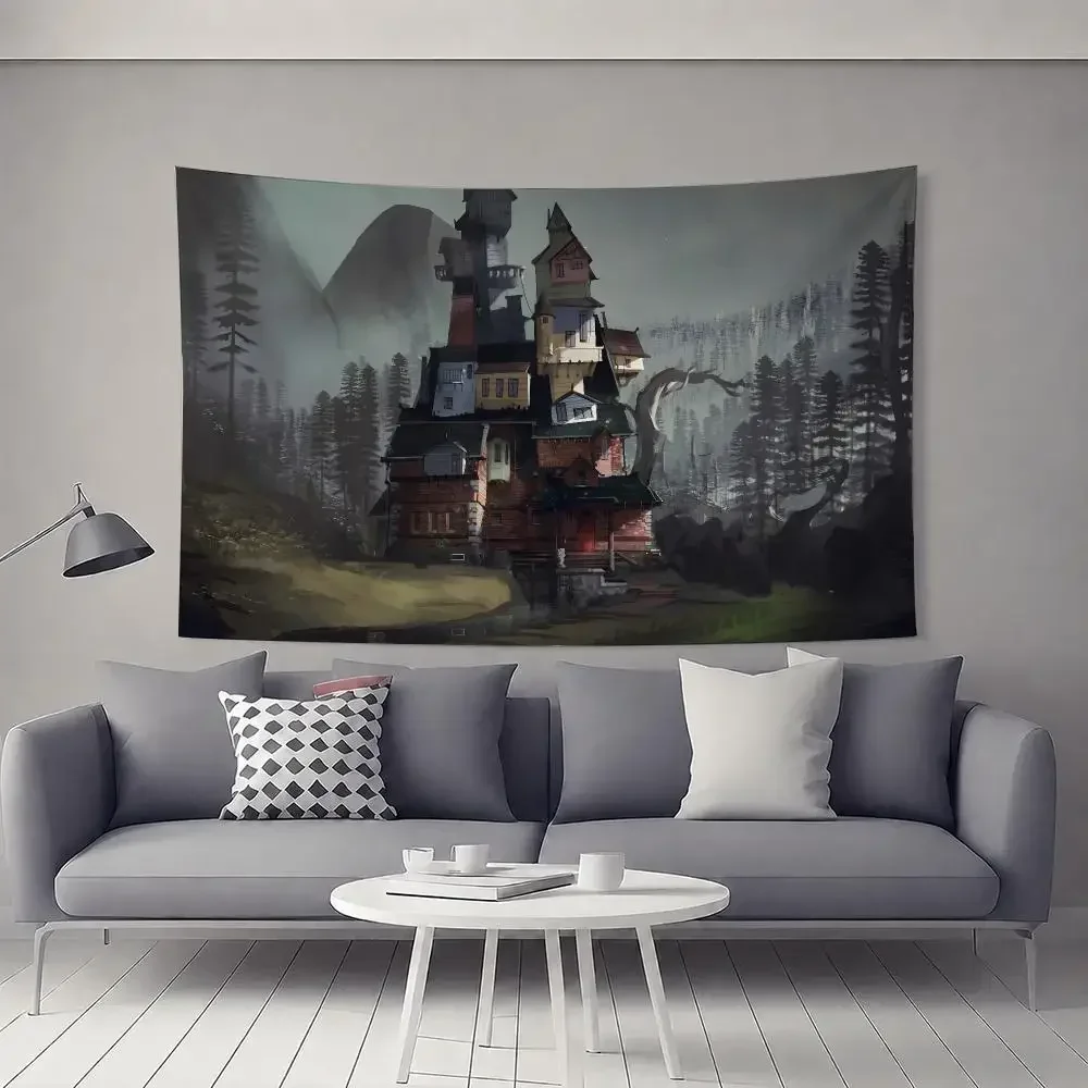 What Remains Of Edith Finch Tapestry Flat Polyester Wall Hanging, Cozy Kids Bedside Decor Healing Home Accent Gift Wall Art