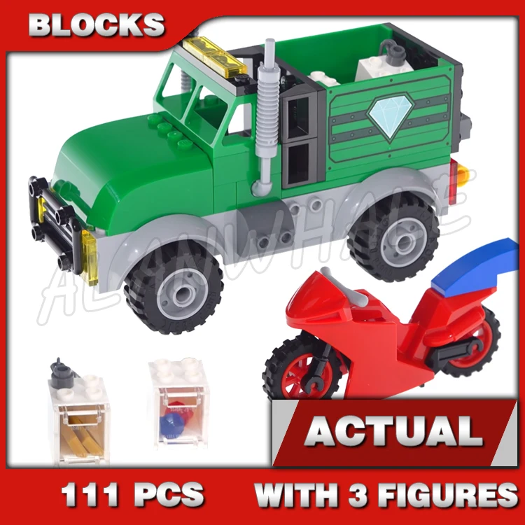 111pcs Super Fighter Spider Trucker Robbery Vulture Truck Jewels 11497 Building Blocks Toys Compatible With Model