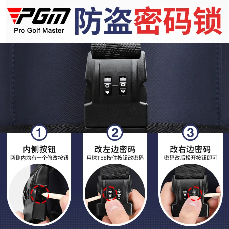 PGM Men Women Golf Bags Hard Shell Four Wheel Air Travel Check in Airplane Bag QB179