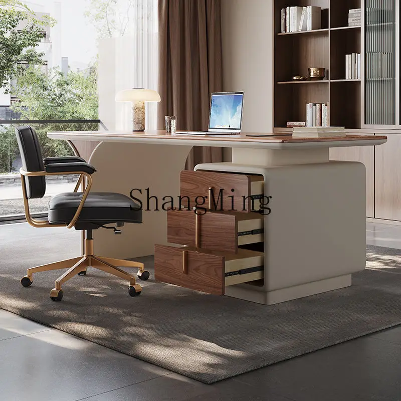FG minimalist desk modern minimalist medieval style solid wood office computer desk