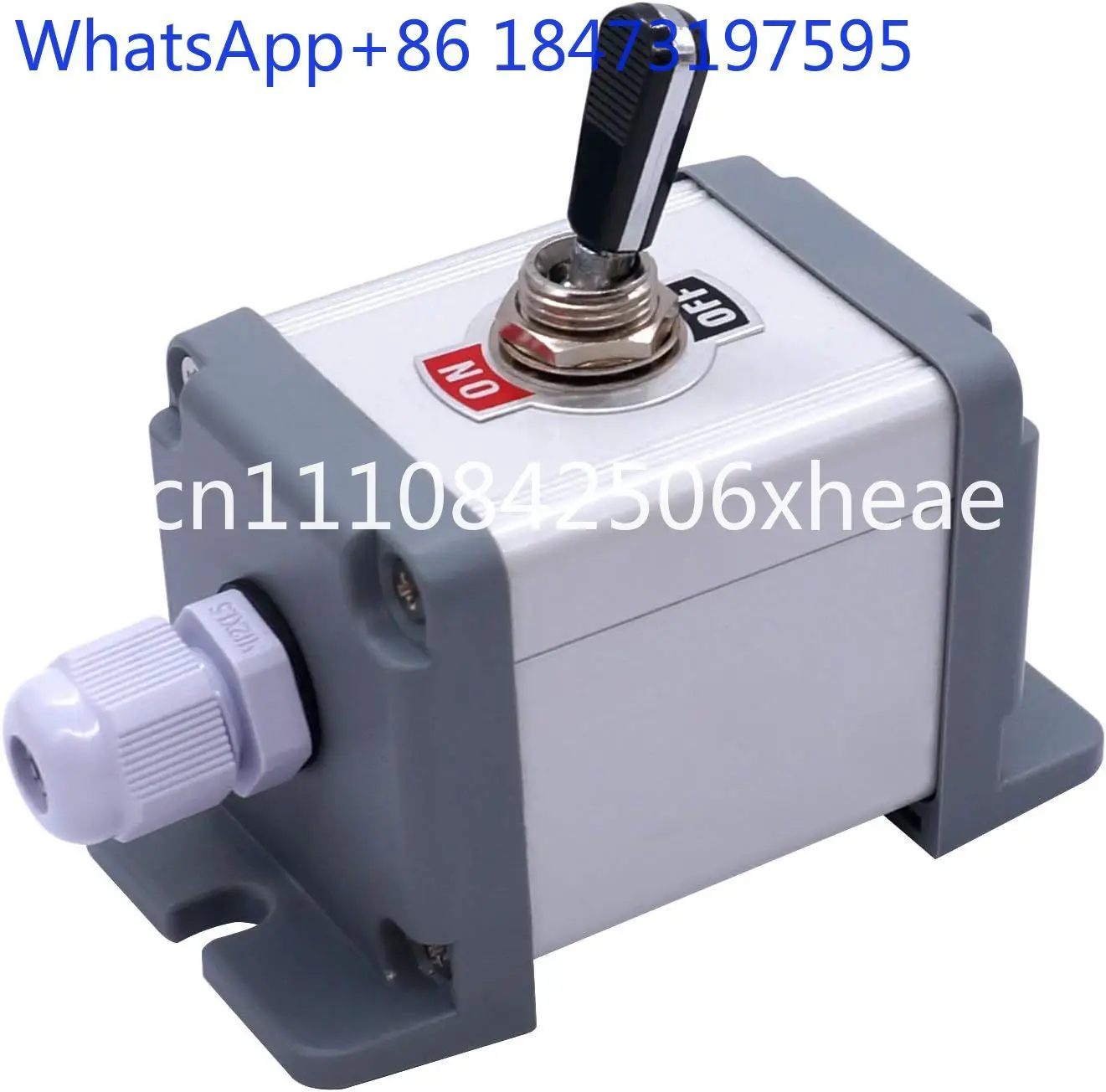 Heavy Duty Pushbutton Switch 20A 12V SPST 2 Position 2 Pin ON/OFF Switch, Black  Wear Resistant Handle, Metal Case