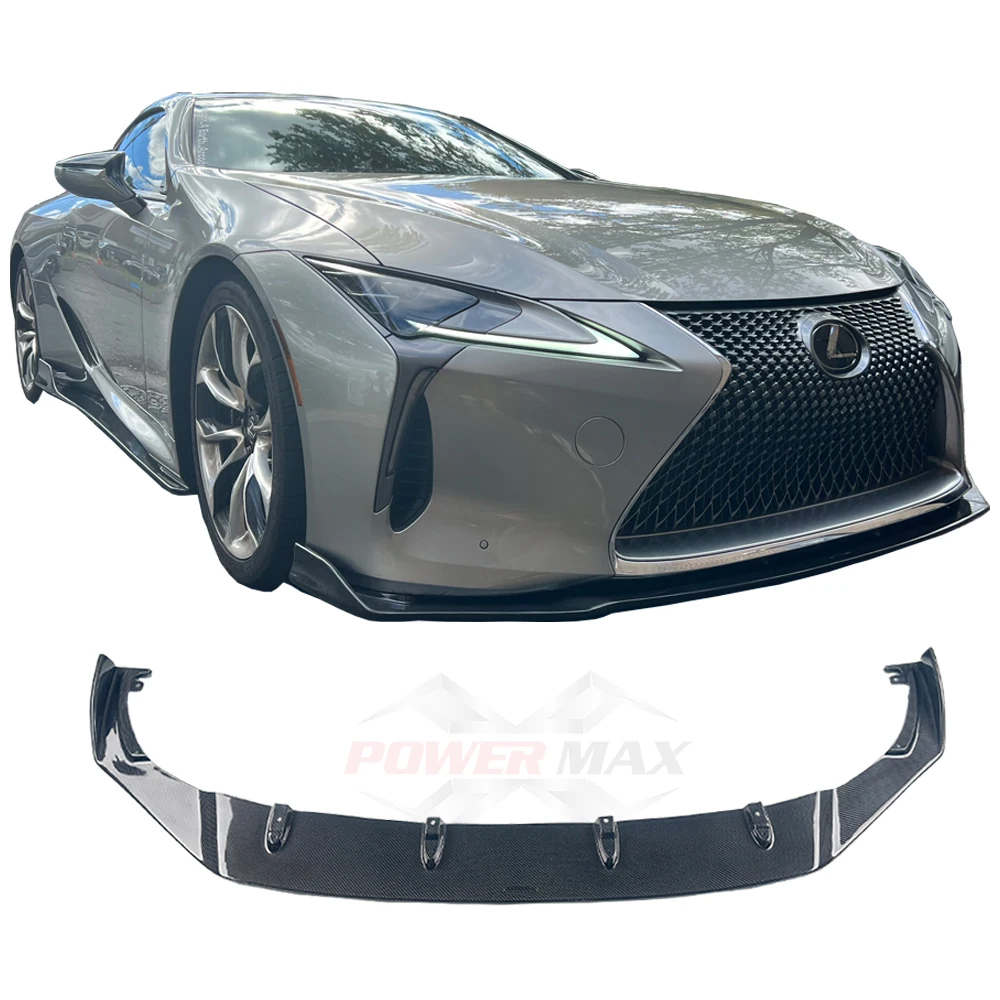 Real Carbon Fiber Front Lip Fit For Lexus Lc500 Lc500h  Body Kit Front Bumper Lip