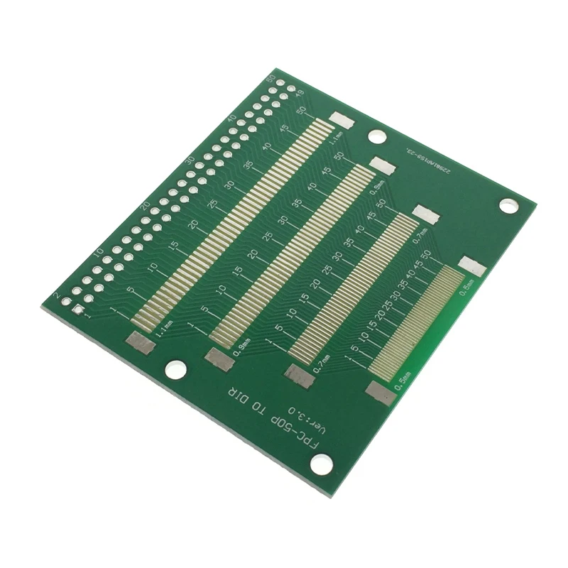 Panneau de transfert FPC/FFC, 8 types d'espacement 0.5/0.7/0.9/1.1MM 50P à DIP 2.54MM 0.6/0.8/1.0/1.2MM, Double panneau 1 pièce