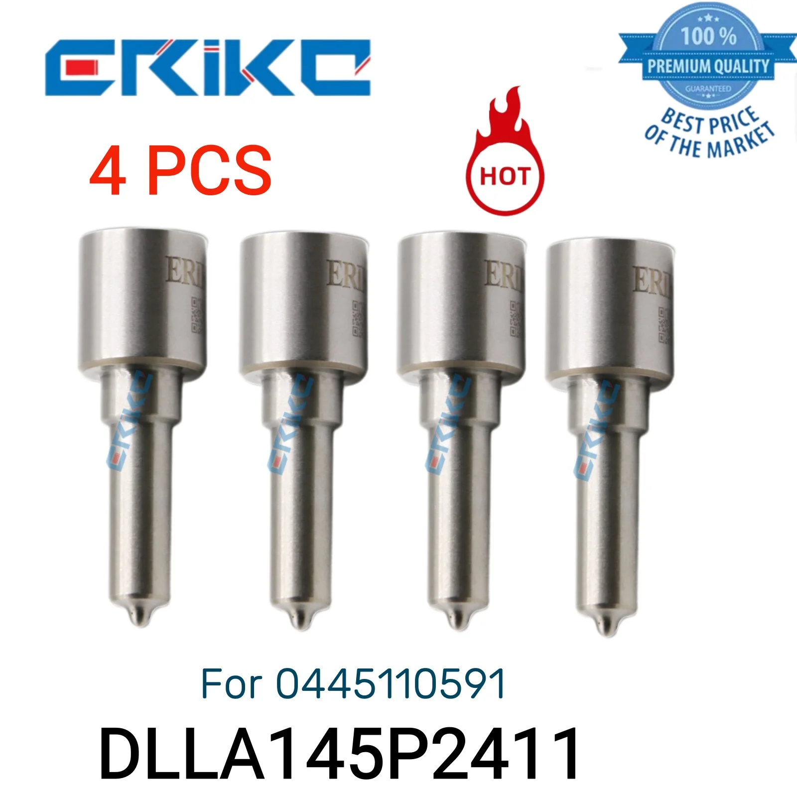 

4 PCS DLLA145P2411 Jet Spray Nozzle 0 433 172 411 Diesel Engine Nozzle DLLA 145 P 2411 Spray DLLA 145P2411 for 0445110591