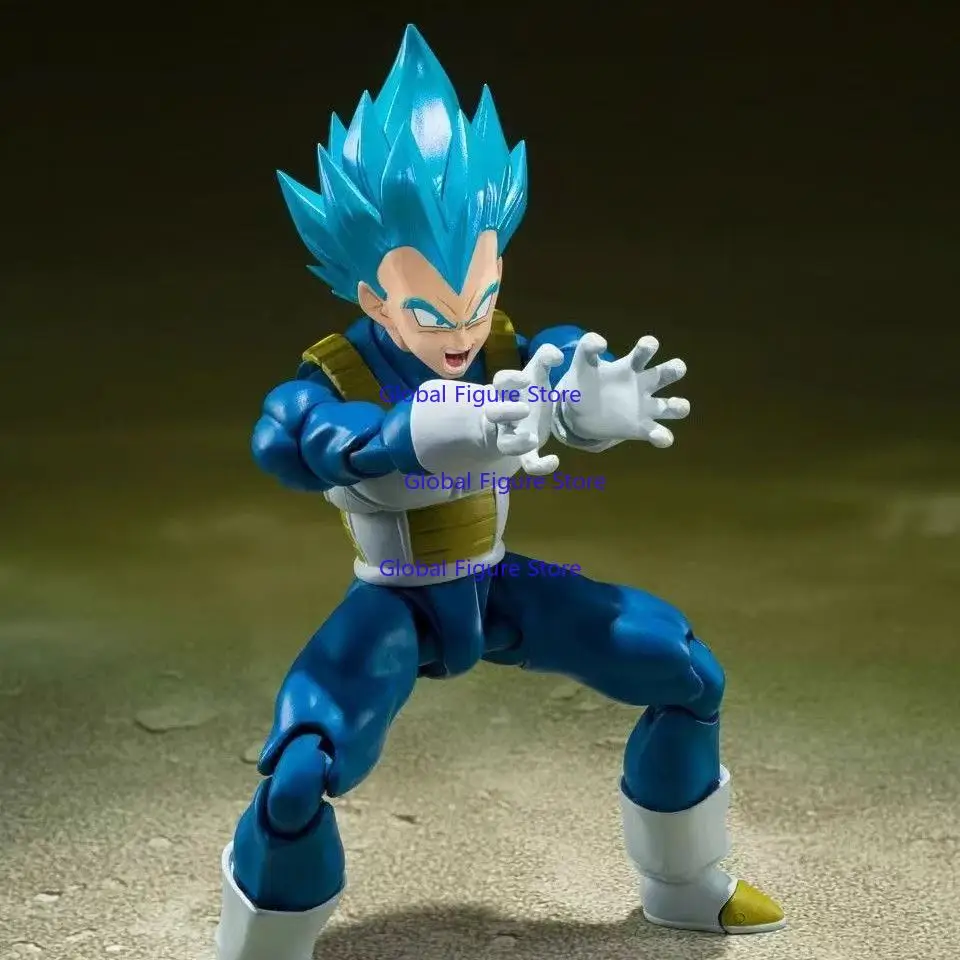 

In Stock Bandai SHF Blue Hair Vegeta Super Saiyan God, Upholding The Pride of The Saiyans Action Figure