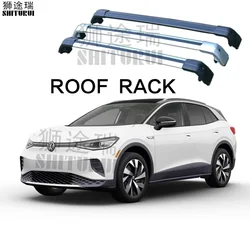 2Pcs Roof Bars for VOLKSWAGEN ID4/ID.4 X 2021-2024 Aluminum Alloy Side Bars Cross Rails Roof Rack Luggage