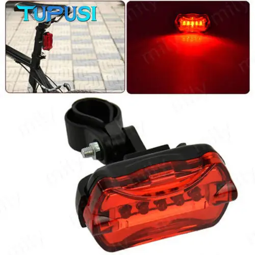 

Bicycle/Cycle/Bike - 5 HyperBrite® LED’s, 7 Mode, Red Rear Safety Warning Light Rear Tail Light Lamp Accessories