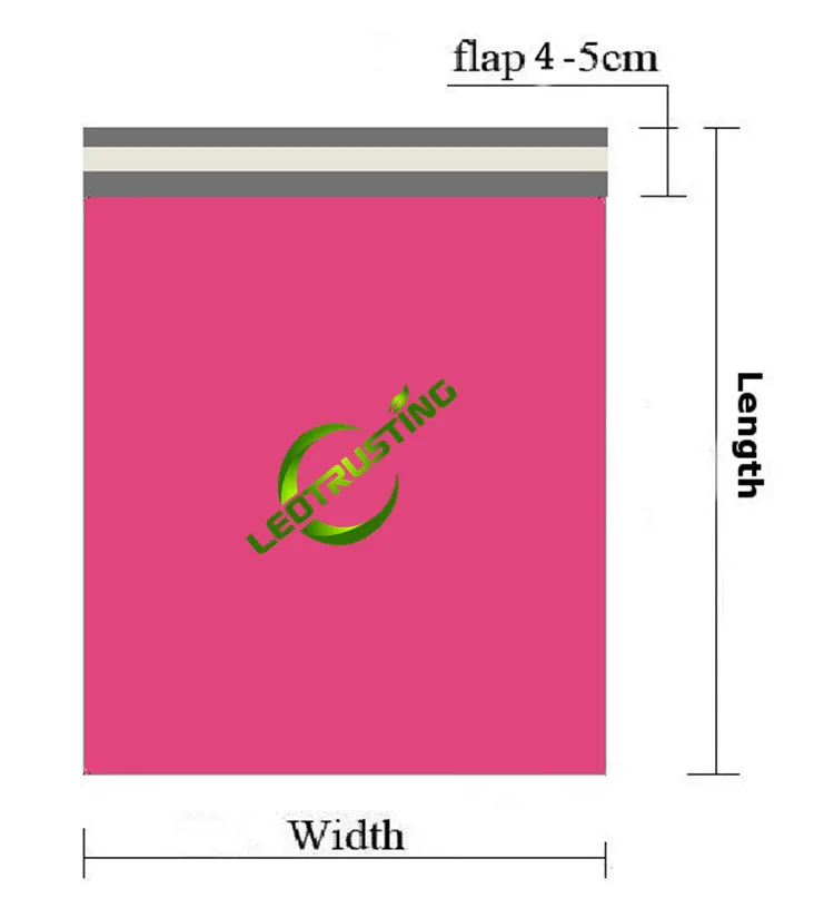 100PCS Thick Matte Rosy Red Express Courier Bags Self-Sealing Plastic Poly Envelope Gifts Clothes Shoes Mailing Pouches
