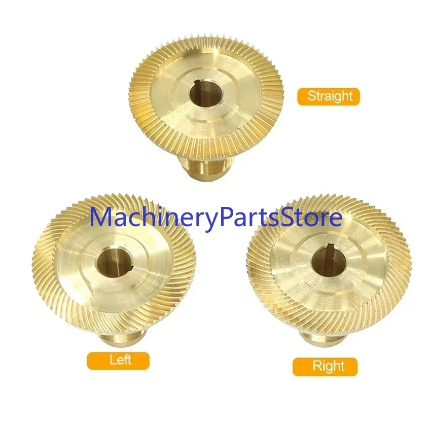 1pc Milling Machine Bevel Gear Spiral Bevel Gear Bridgeport Bronze Gear For Servo Power Feeder Straight/Left/Right Tooth