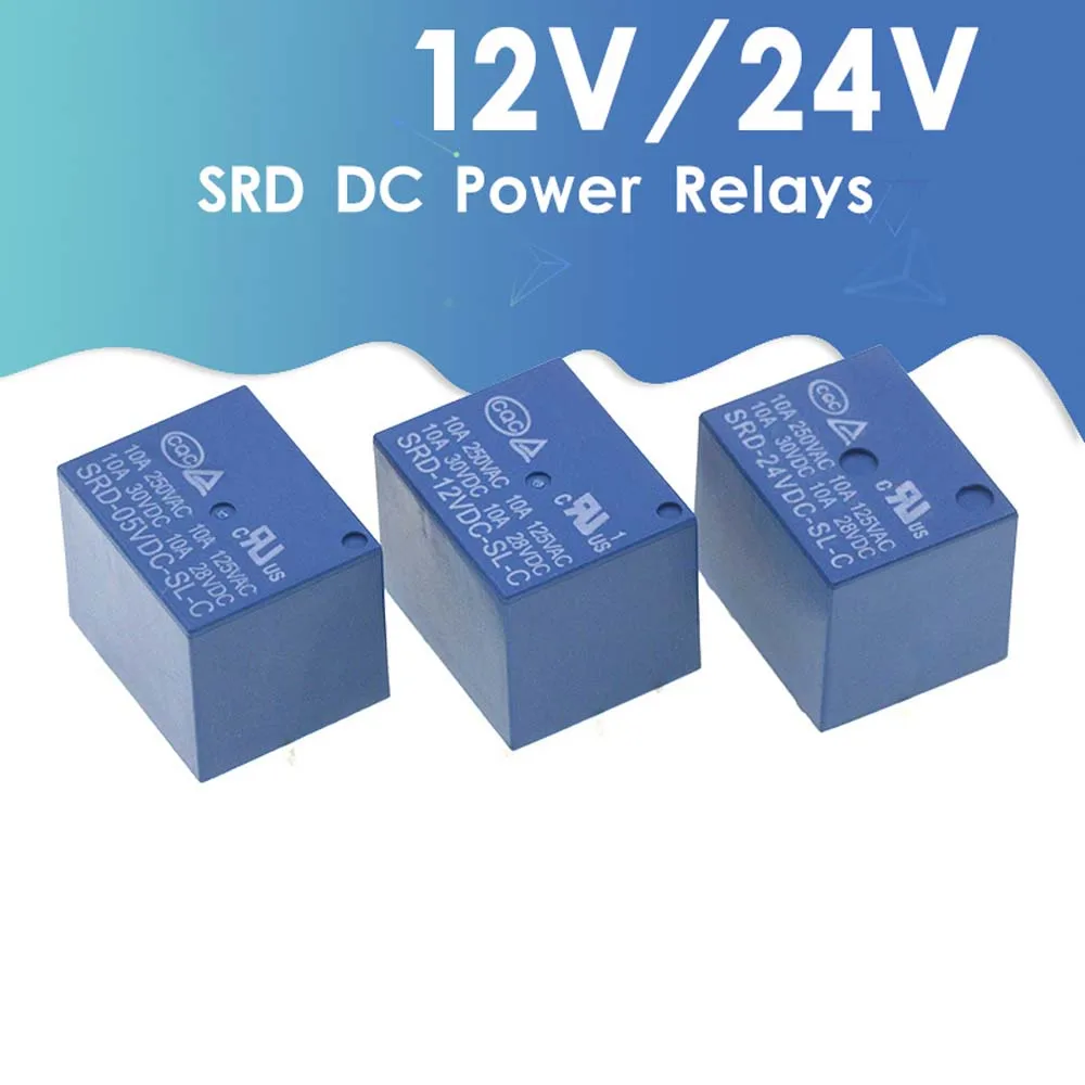3V 5V 6V 9V 12V 24V 48V SRD-09VDC-SL-C SRD-05VDC-SL-C SRD-12VDC-SL-C SRD-03VDC-SL-C Smart Electronic Relay Module Power Relays