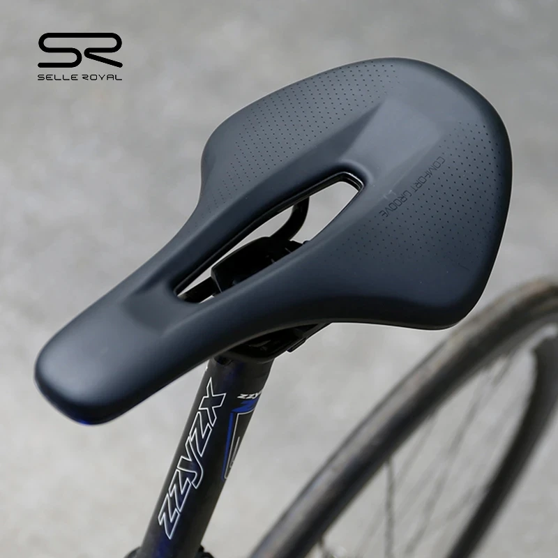 

SELLE ROYAL MTB Bike Slim Saddle Seat Hollow Breathable Foam Matrix Fill Bike Cushion For Men Skid-proof Soft PU Leather Saddle