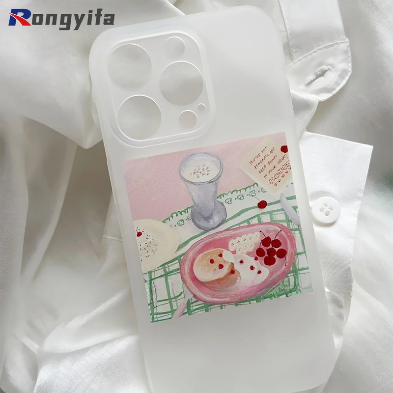 Simple Oil Painting Phone Case For Samsung Galaxy S25 Edge S24 S23 S22 S21 S20 Ultra FE S10 S10E S9 S8 Plus Frosted Soft Cover