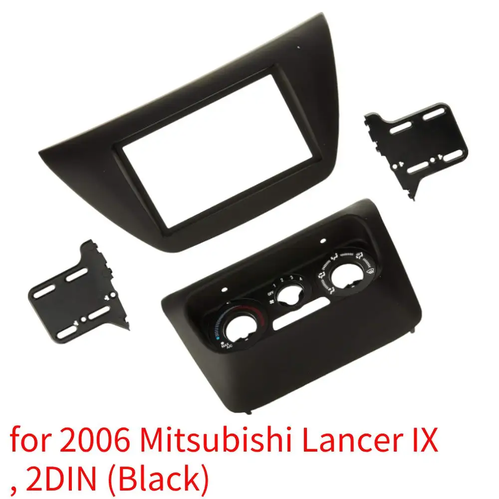 Radio Fascia for 2006 Mitsubishi Lancer IX Double Din DVD Player Stereo Panel Trim Installation Kit Plate Frame