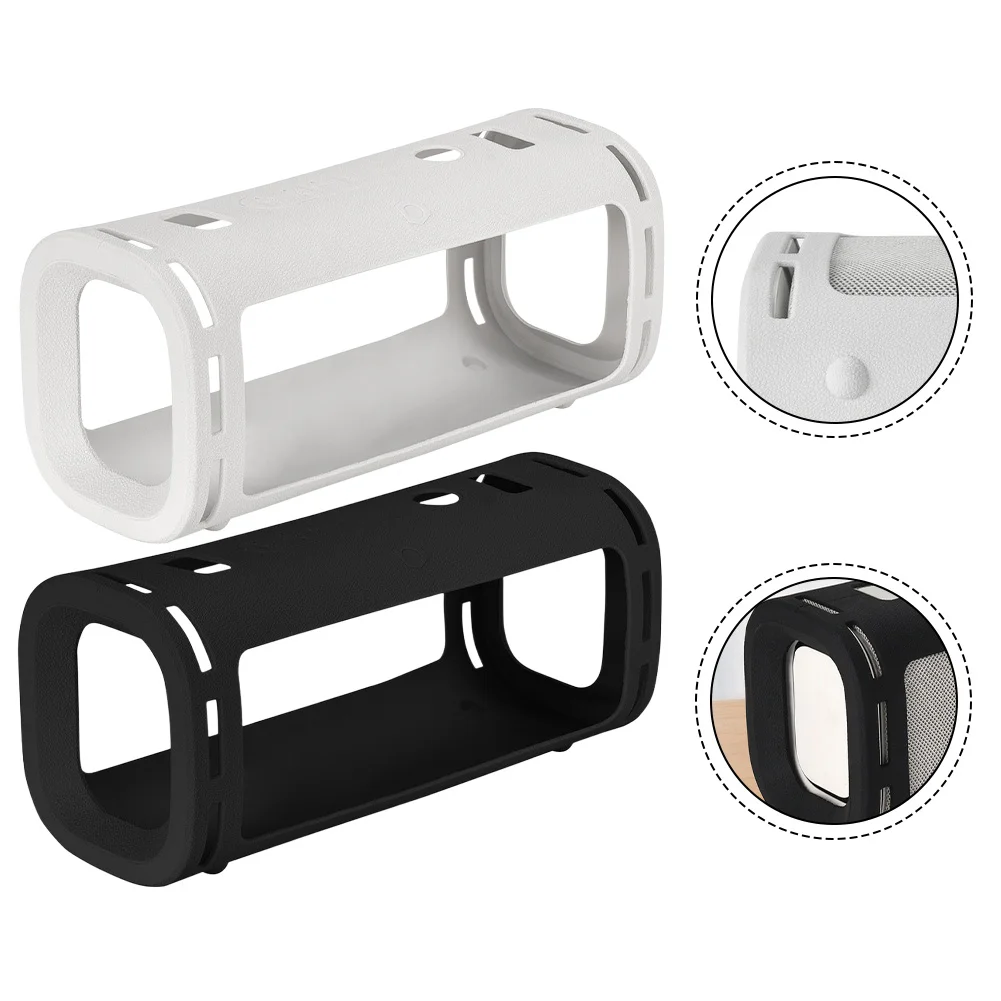 Coque en silicone pour Sony ULT Field 5, Protection élégante en noir et blanc, haut-parleur Portable, coque en silicone, accessoires de Protection Coque en silicone pour Sony ULT Field 5, Protection élégante en noir et blanc, haut-parleur Portable, coque en silicone, accessoires de Protection