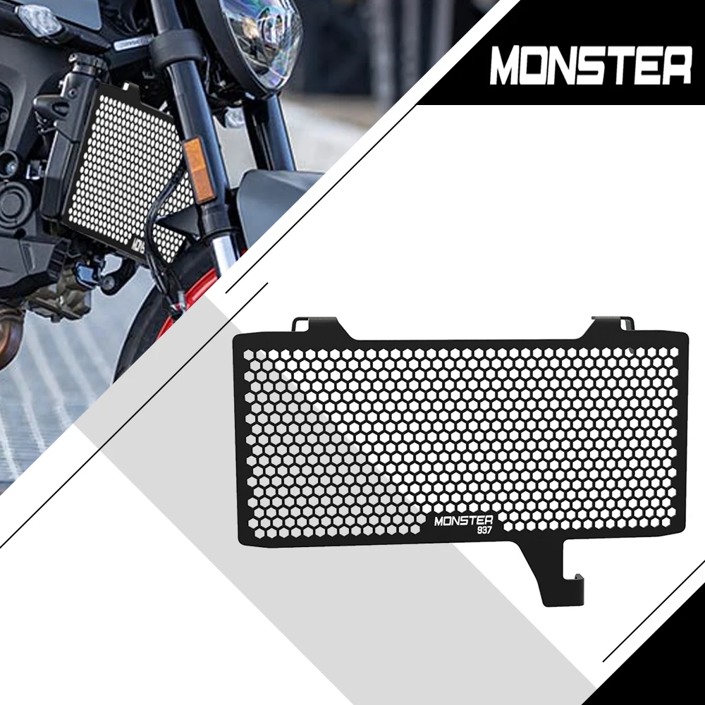 

For Ducati Monster937 Monster950 MONSTER 937 950 2021 2022 2023 24 Motorcycle Radiator Grill Grille Guard Cover Covers Protector