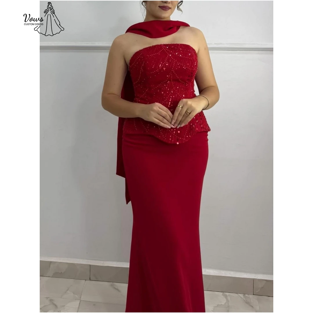 

Vows платья на заказ, 2021, женское вечернее платье с лентой, женское вечернее платье для свадьбы, роскошное вечернее платье с блестками для выпускного вечера